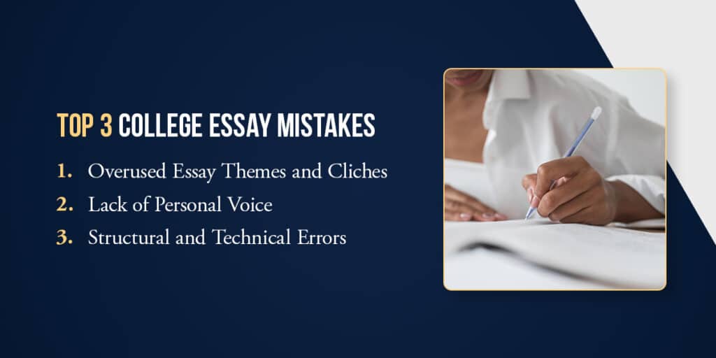 top 3 college essays mistakes